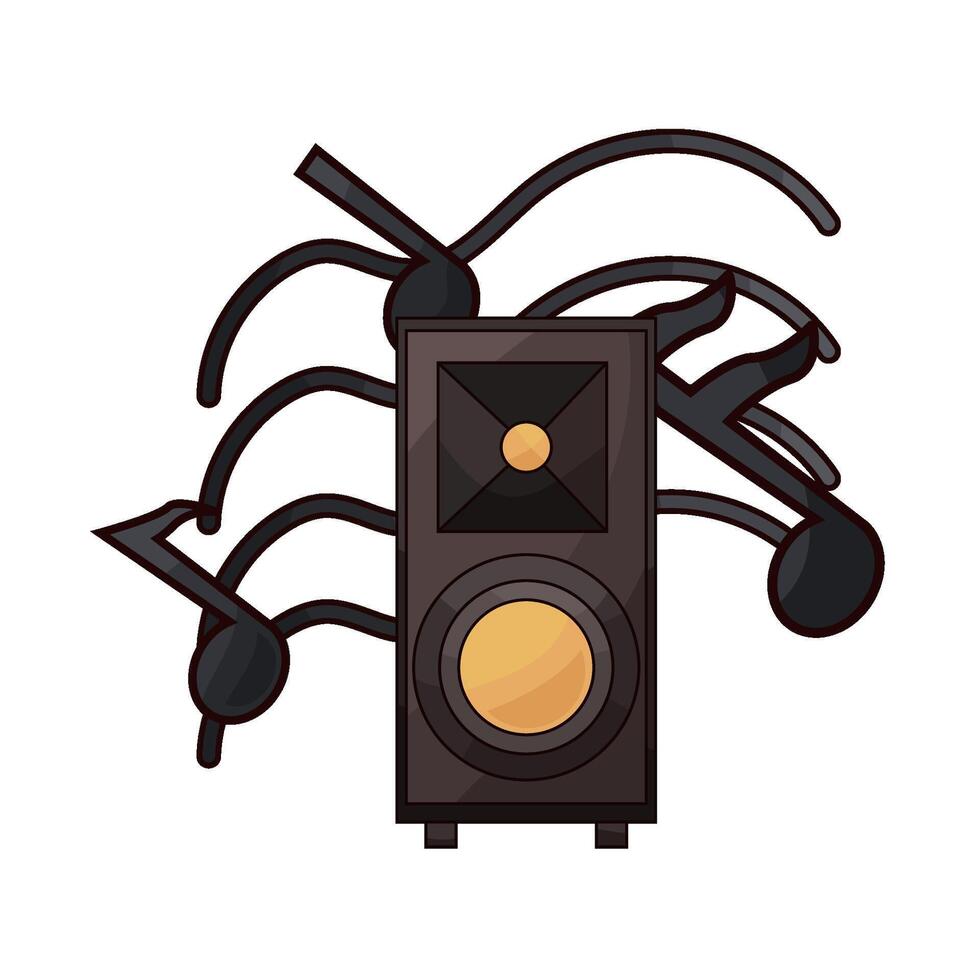Wooden Speakers illustration vector