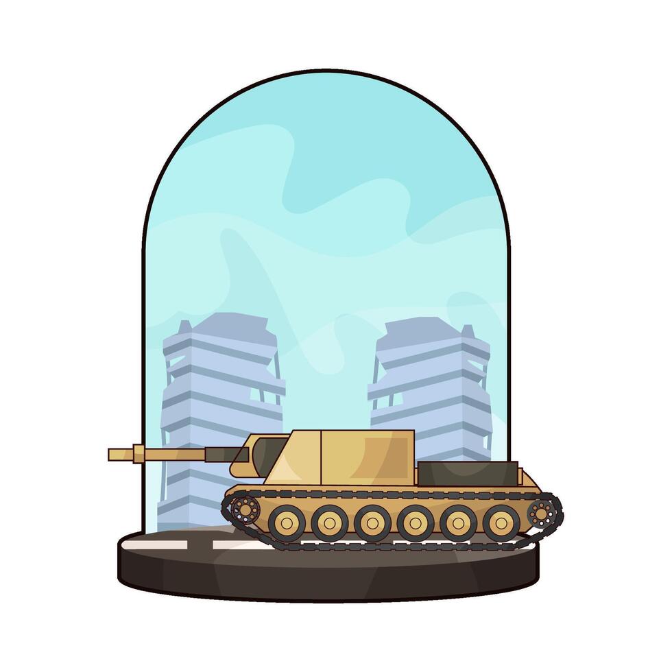 Classic Modern Tanks illustration vector