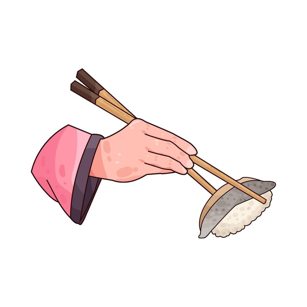 unagi sushi illustration vector