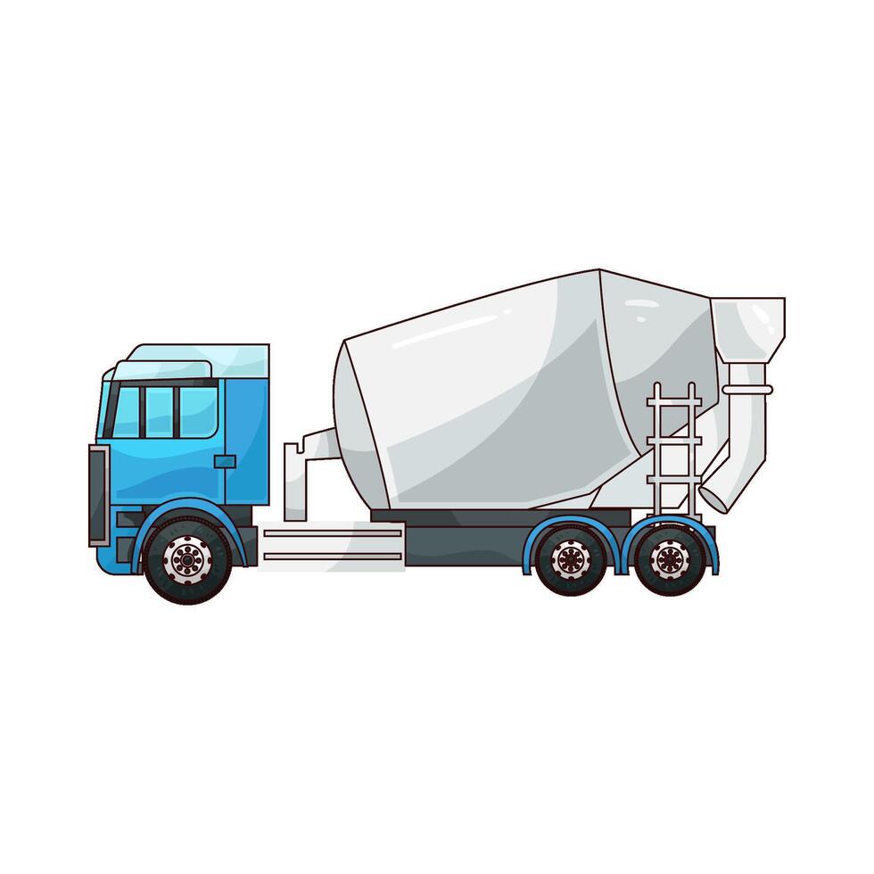 Strong Concrete Truck illustration vector