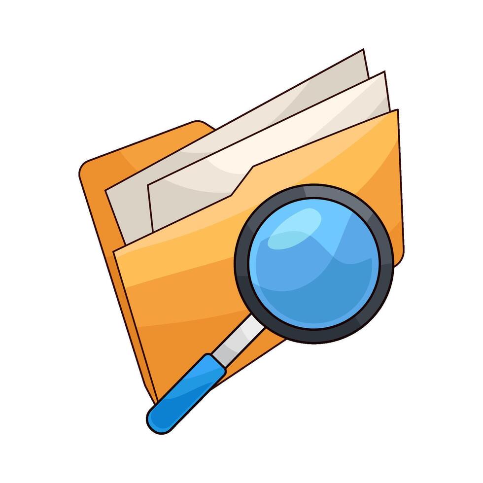Browse Files illustration vector