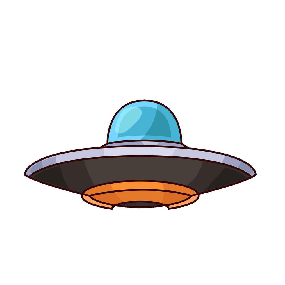 illustration of Mysterious UFO Sightings vector
