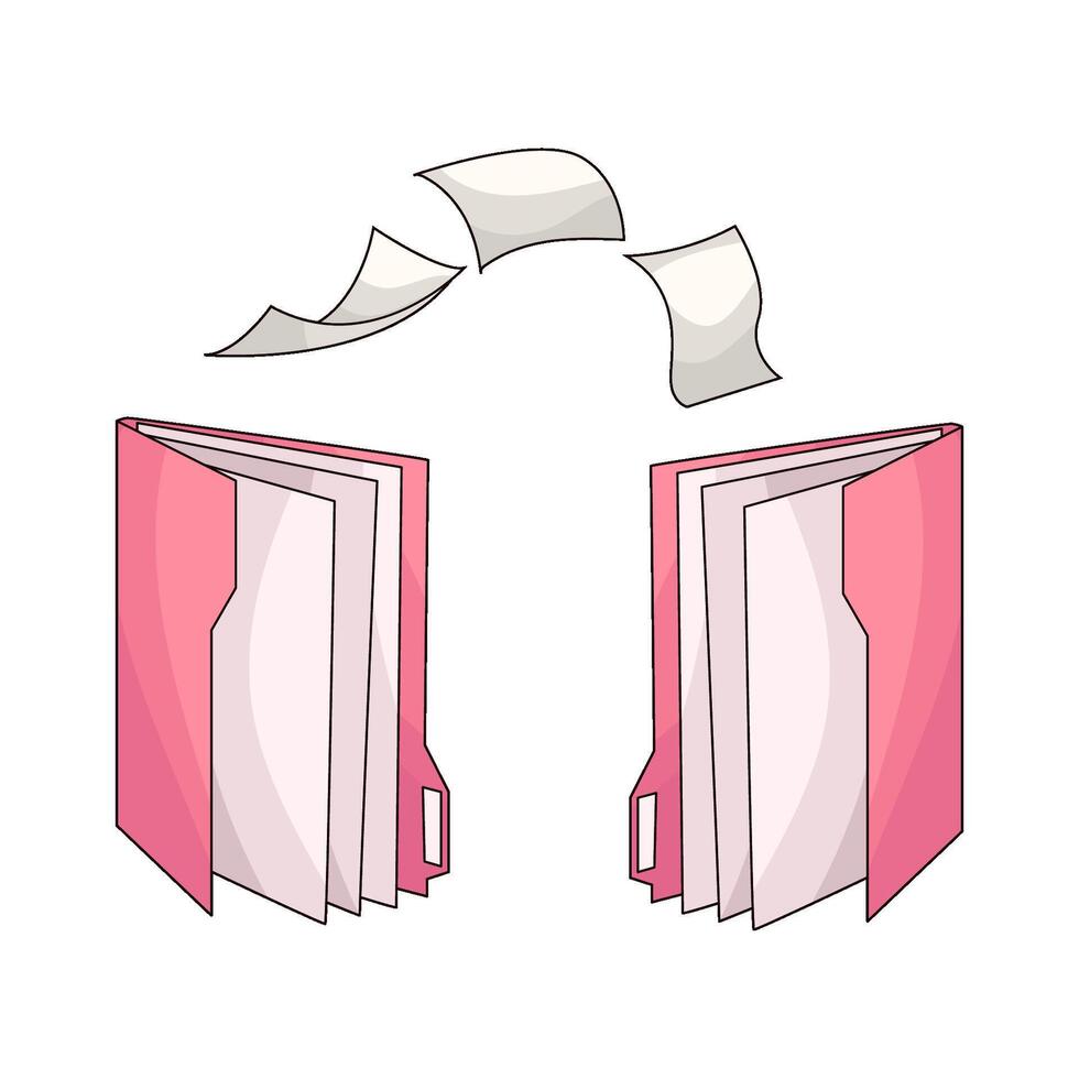 illustration of Documents Folder vector