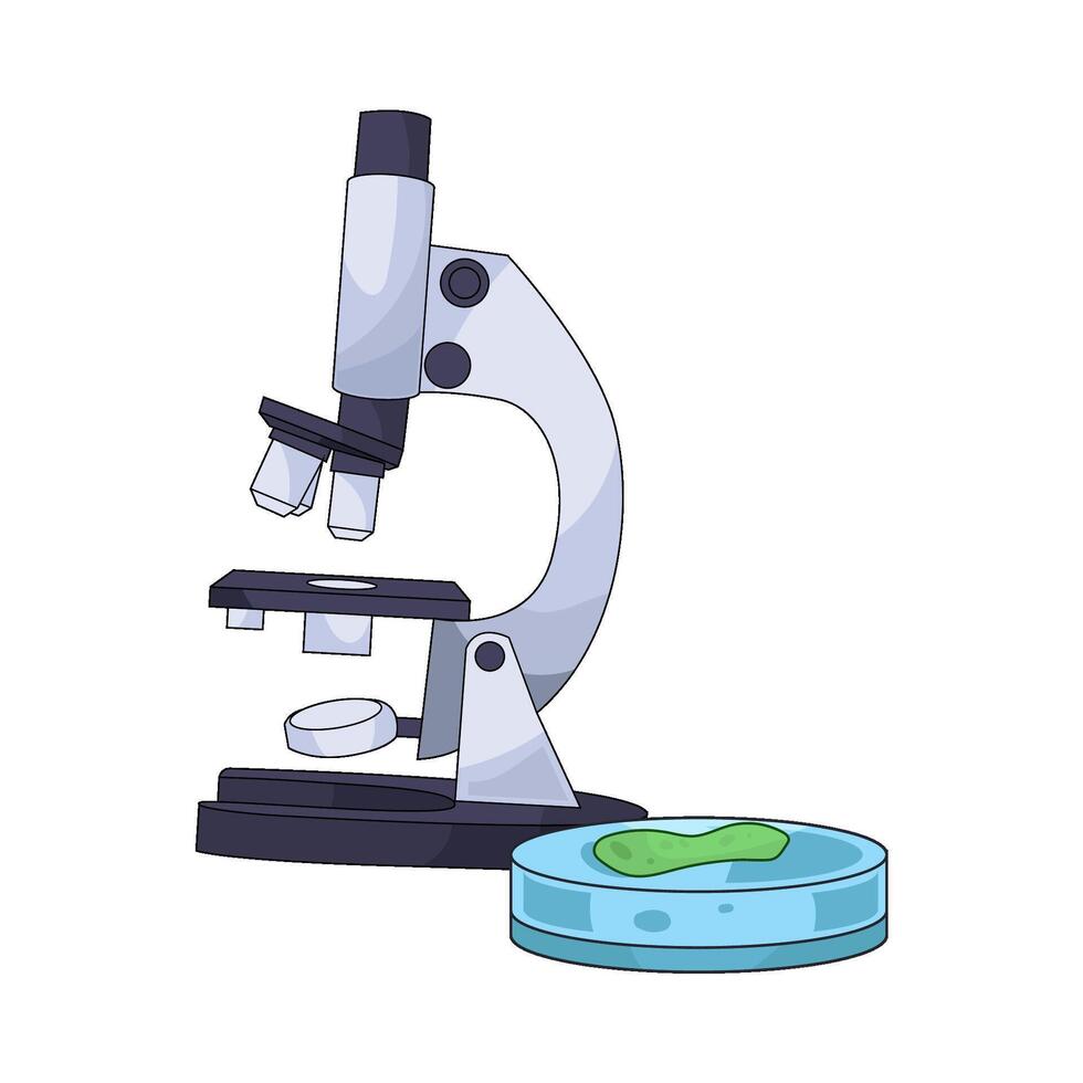 Microscopes and Samples vector