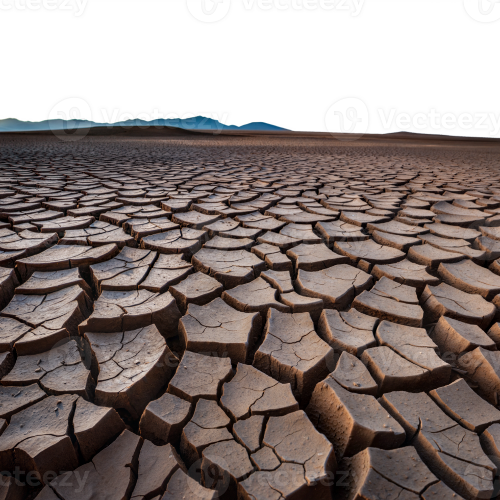 Cracked dry earth symbolizing drought and environmental degradation png
