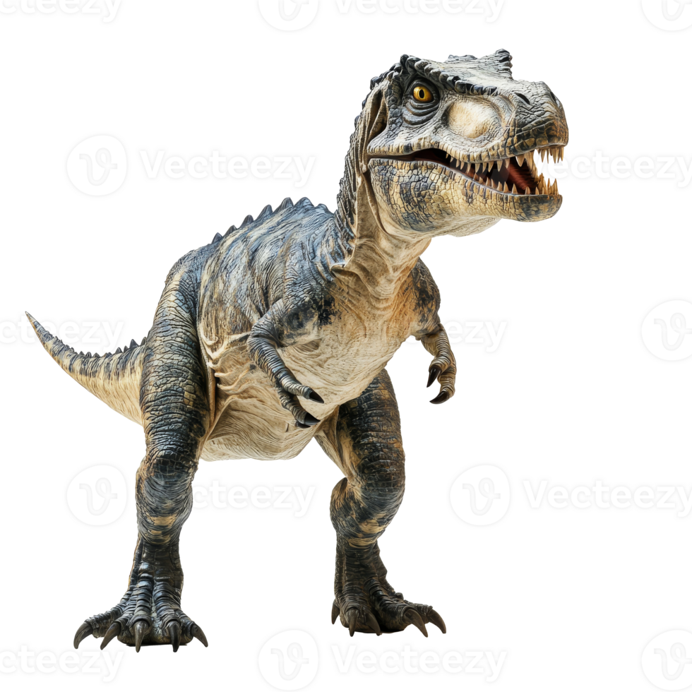 giganotosaurus dinosaurus van de krijt periode staand en brullen png