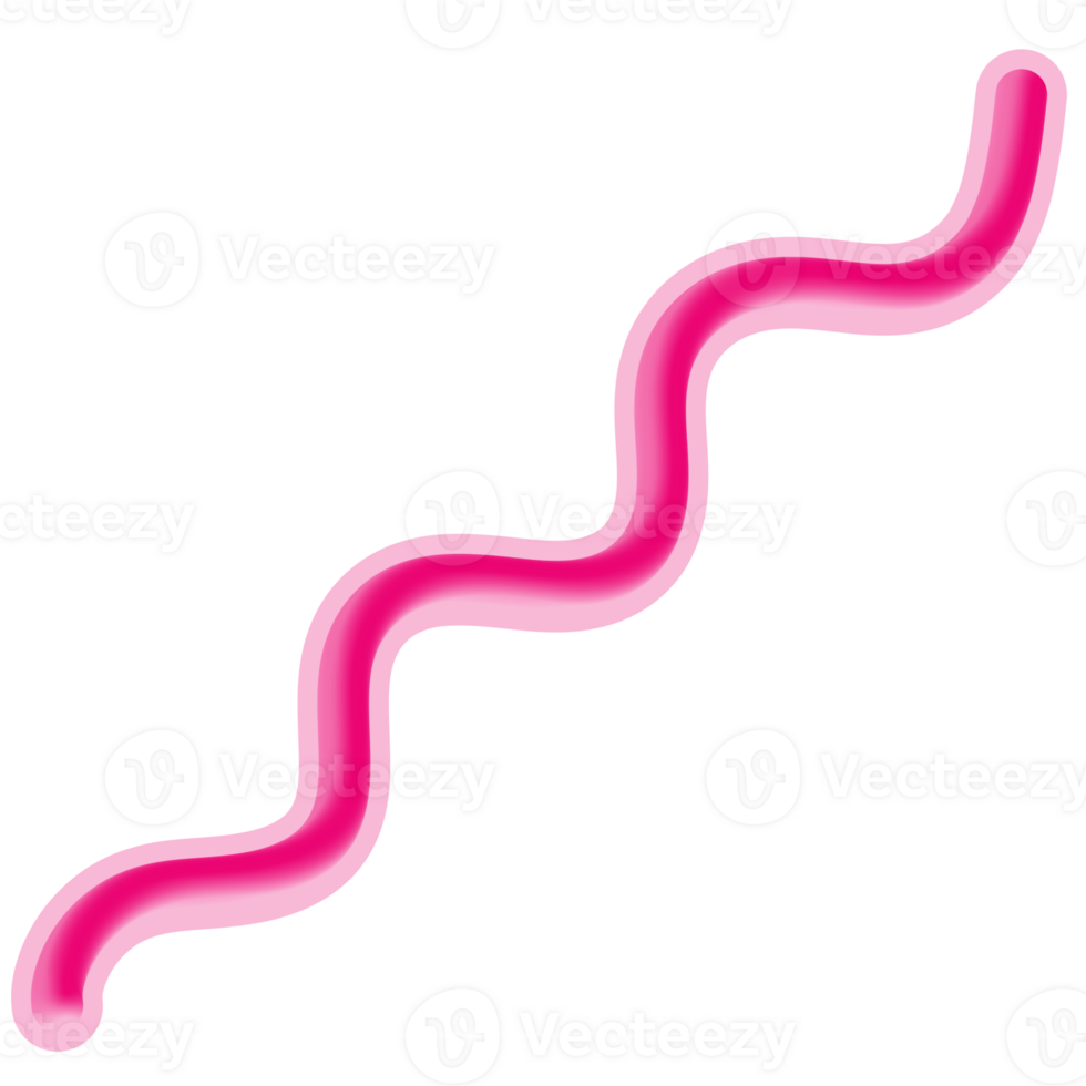 Pink Abstract Wavy and Curvy Line png