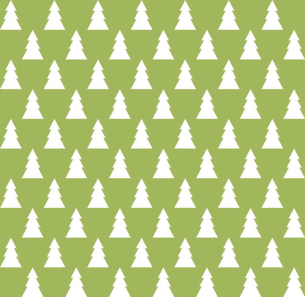 Christmas trees seamless background vector