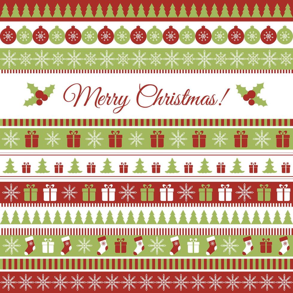 Merry Christmas greeting card vector