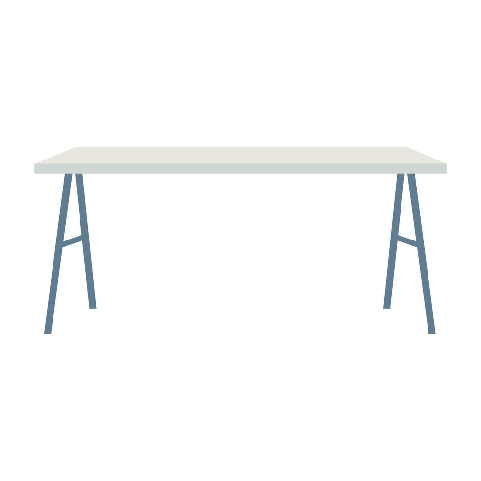 Worktable Workstation Bench Illustration vector