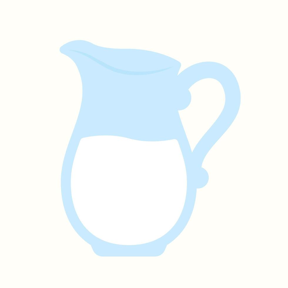 Pitcher With Milk Icon vector