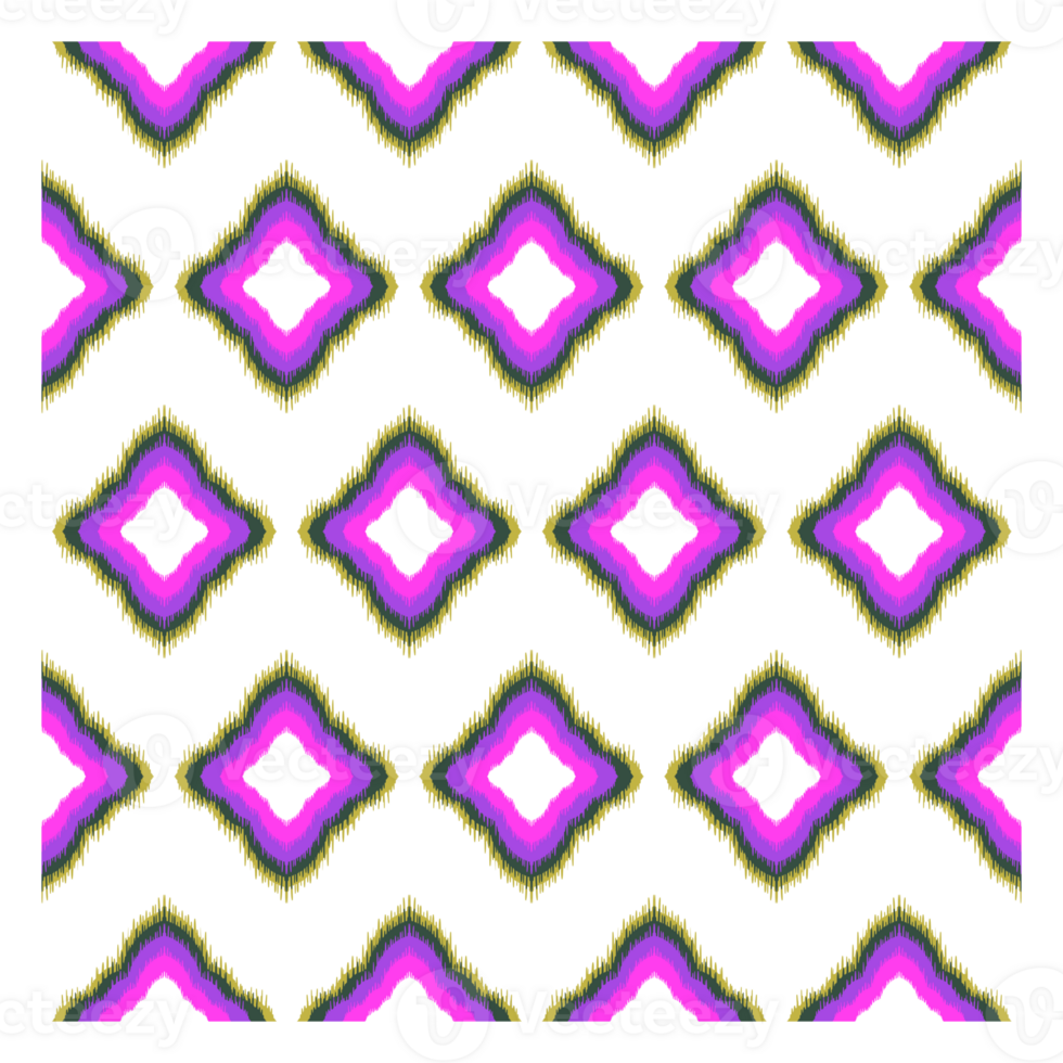Purple Ethnic abstract ikat art. Seamless chevron pattern in tribal, folk embroidery, and Mexican style. png