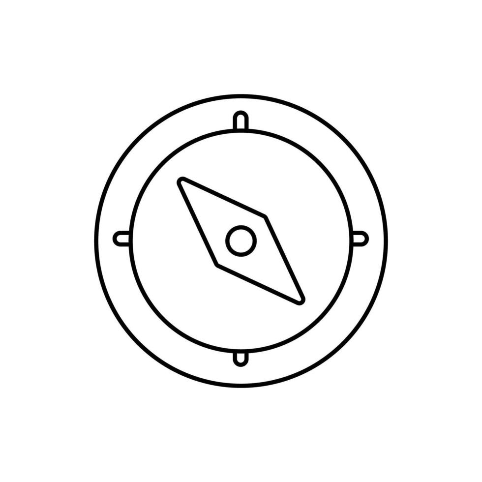 compass concept line icon. Simple element illustration. compass concept outline symbol design. vector