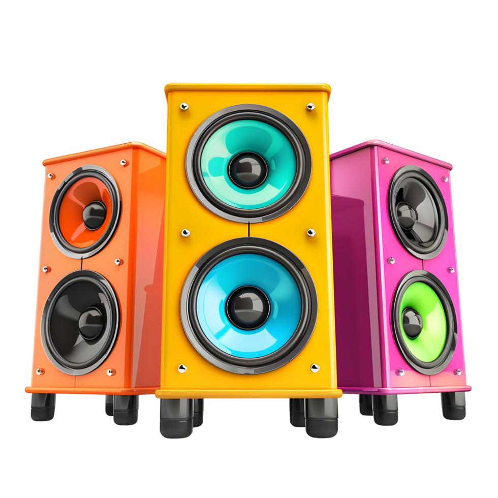 loud speakers Isolated on transparent background png