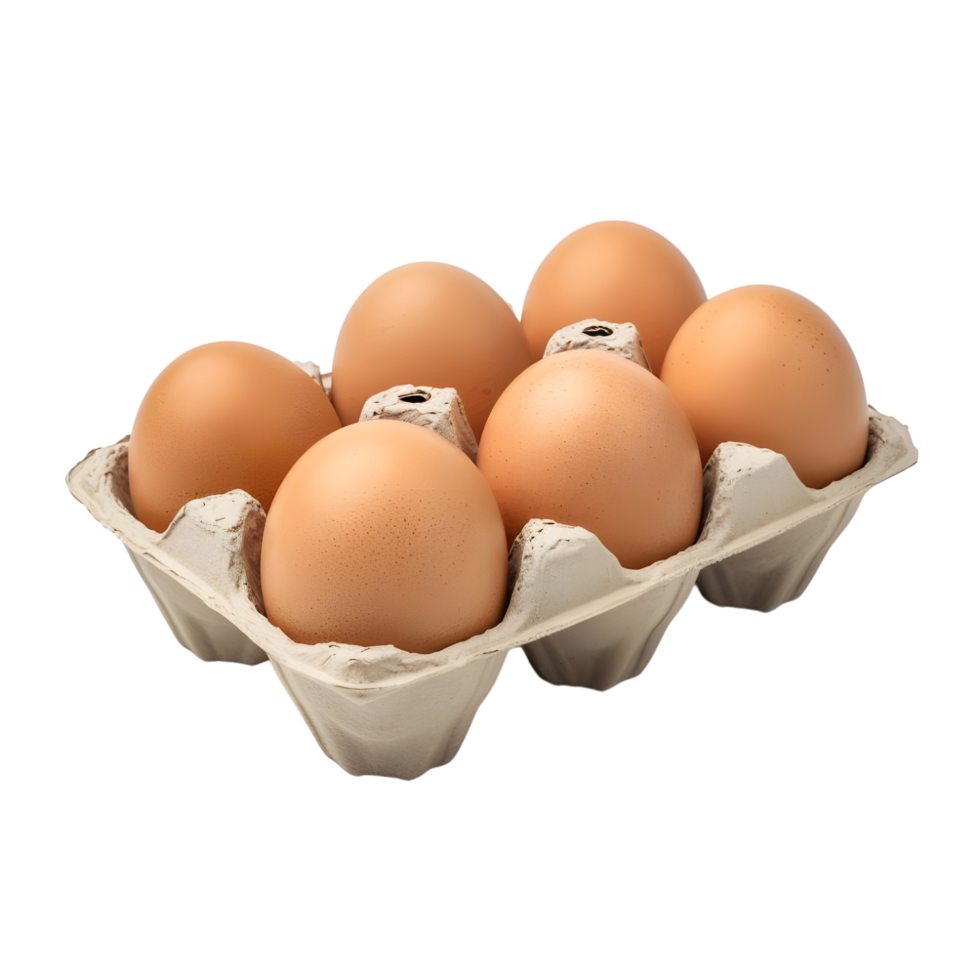 Eggs in Carton isolated on transparent background png