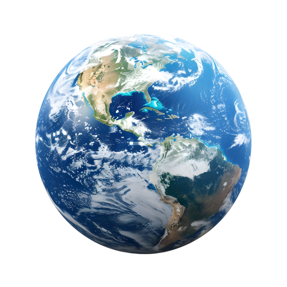 Earth Globe Isolated on transparent background png
