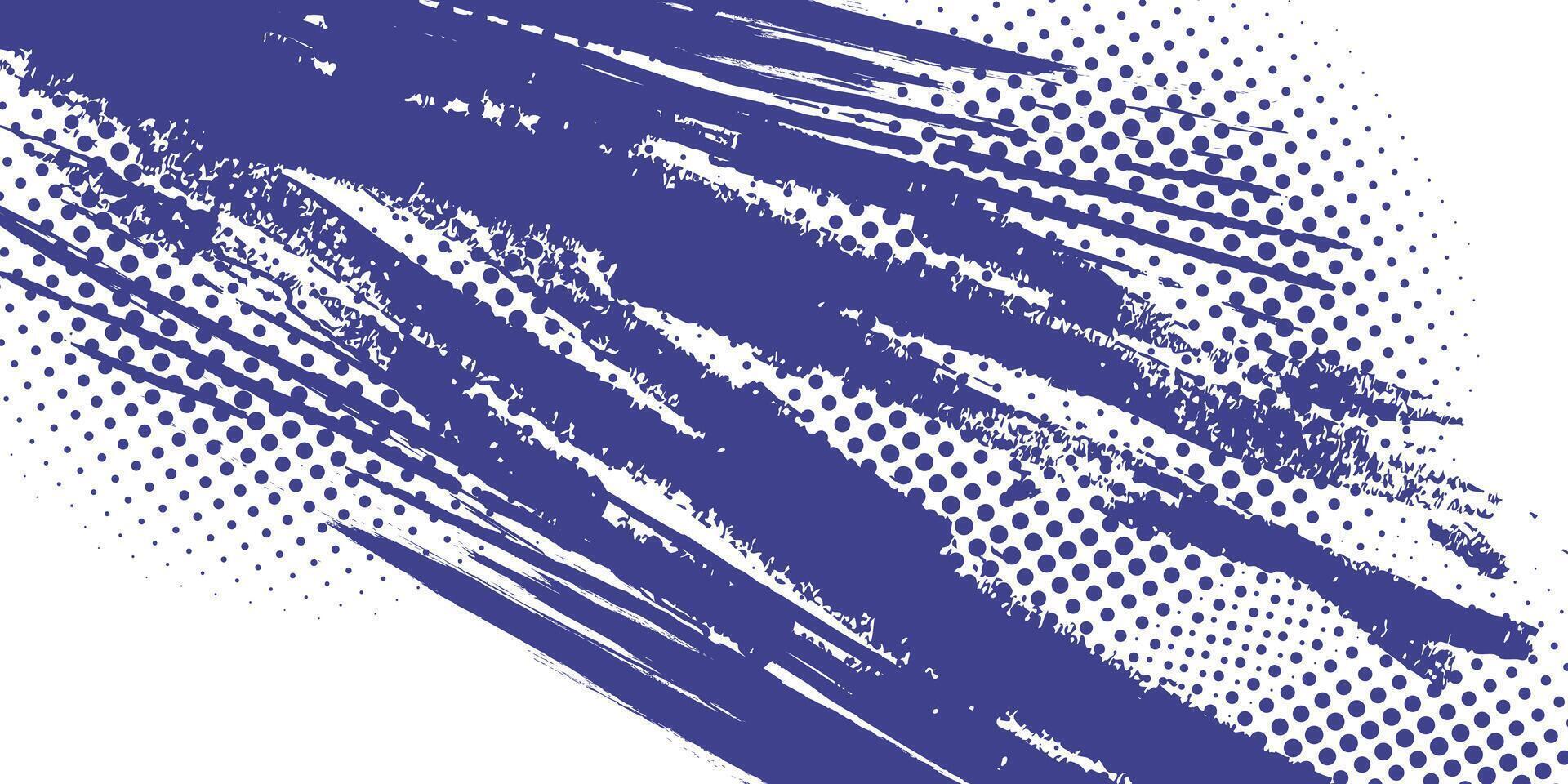 Abstract Background with Blue and White Brush Texture and Halftone Effect. Grunge Sport Background, for Banner or Poster Design Elements vector