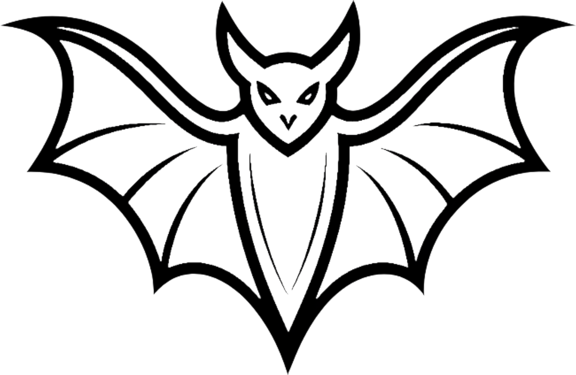 Project ready minimalist black bat logo in stencil 49689684 png