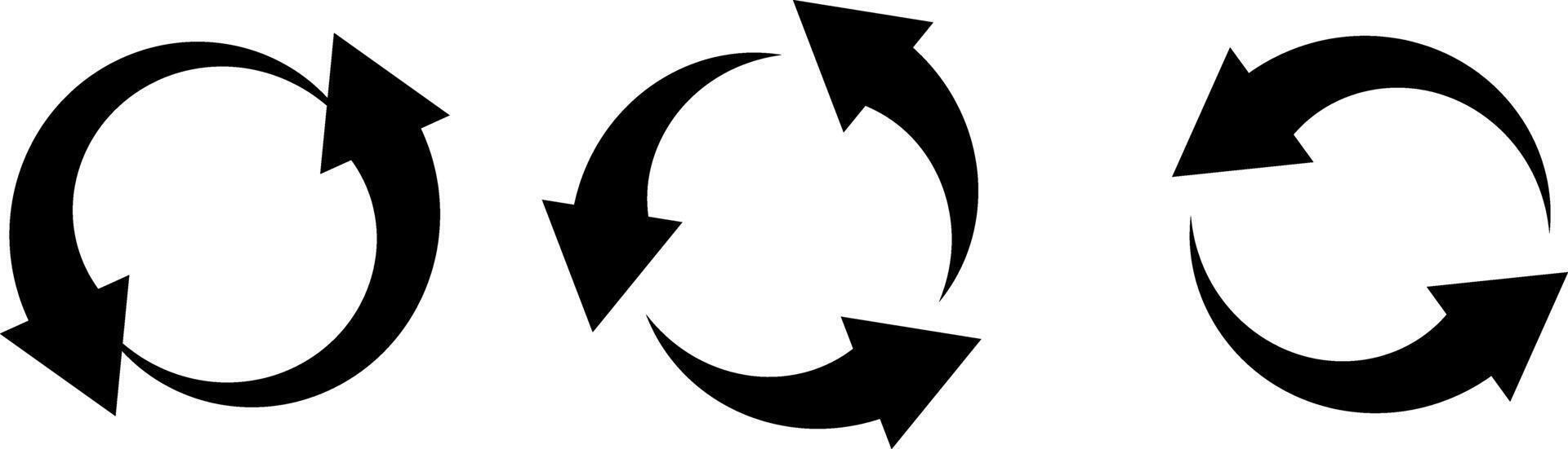 Circle arrow clipart Stencil icon vector