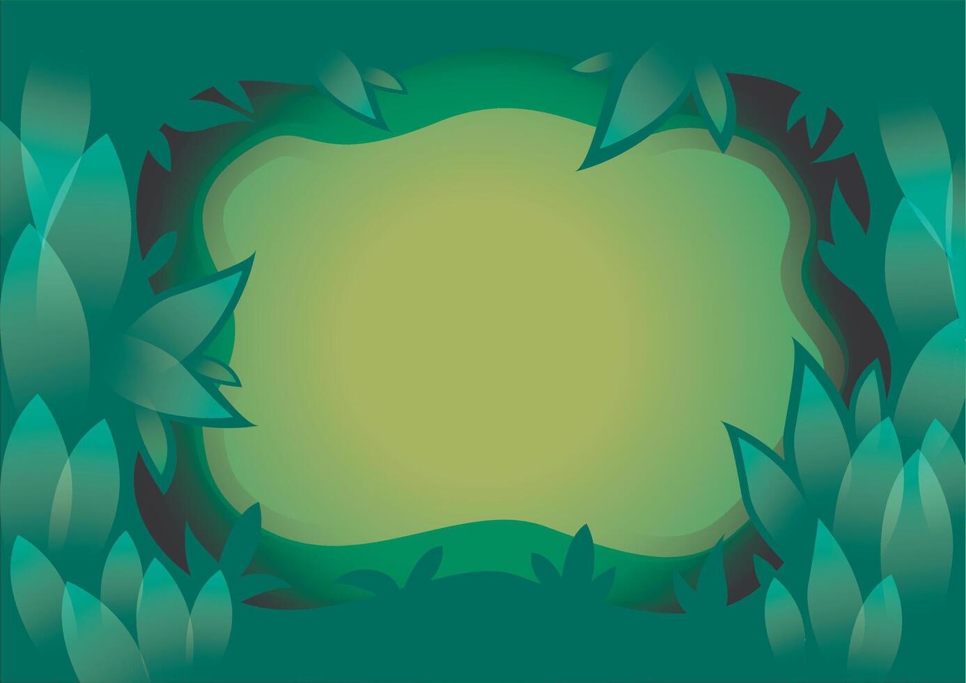 forest frame background vector