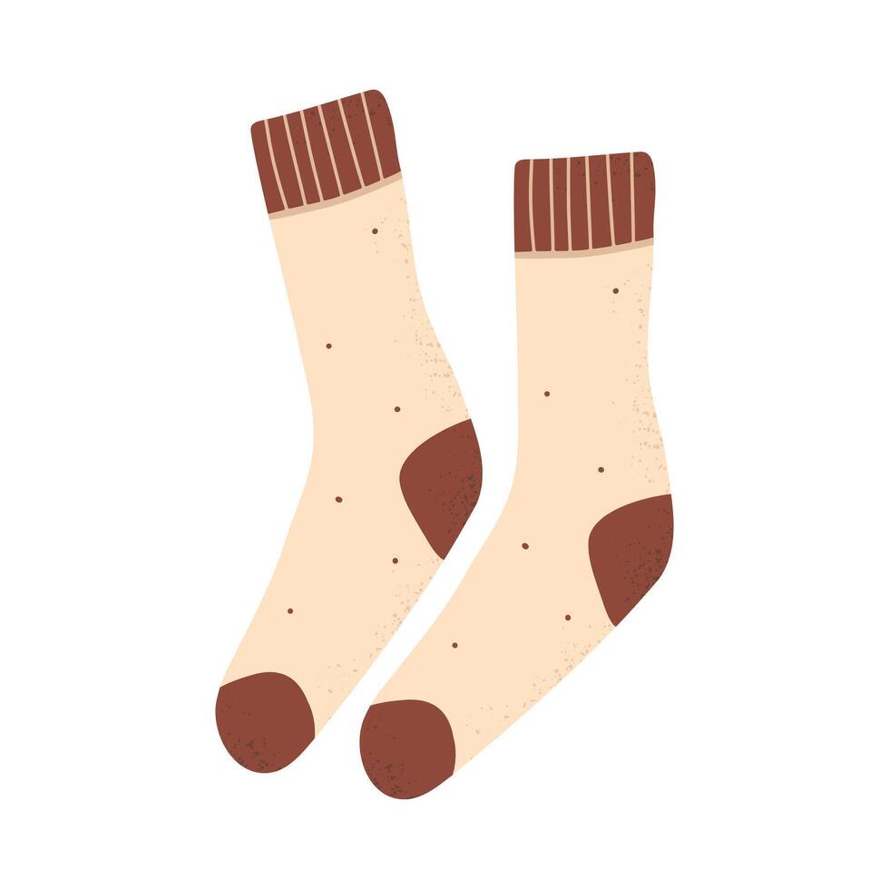Cute hand-drawn socks. Design element. vector