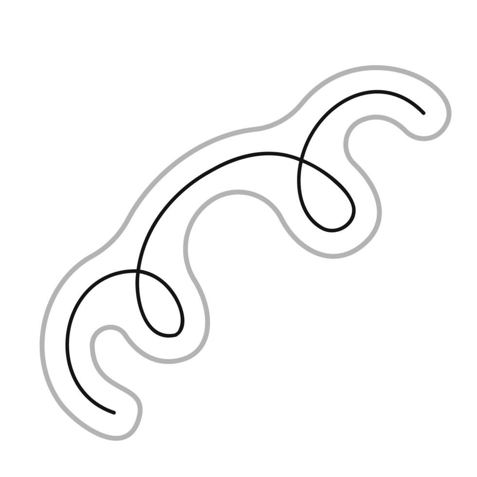 Serpentine sticker for Halloween. Color flat illustration. vector