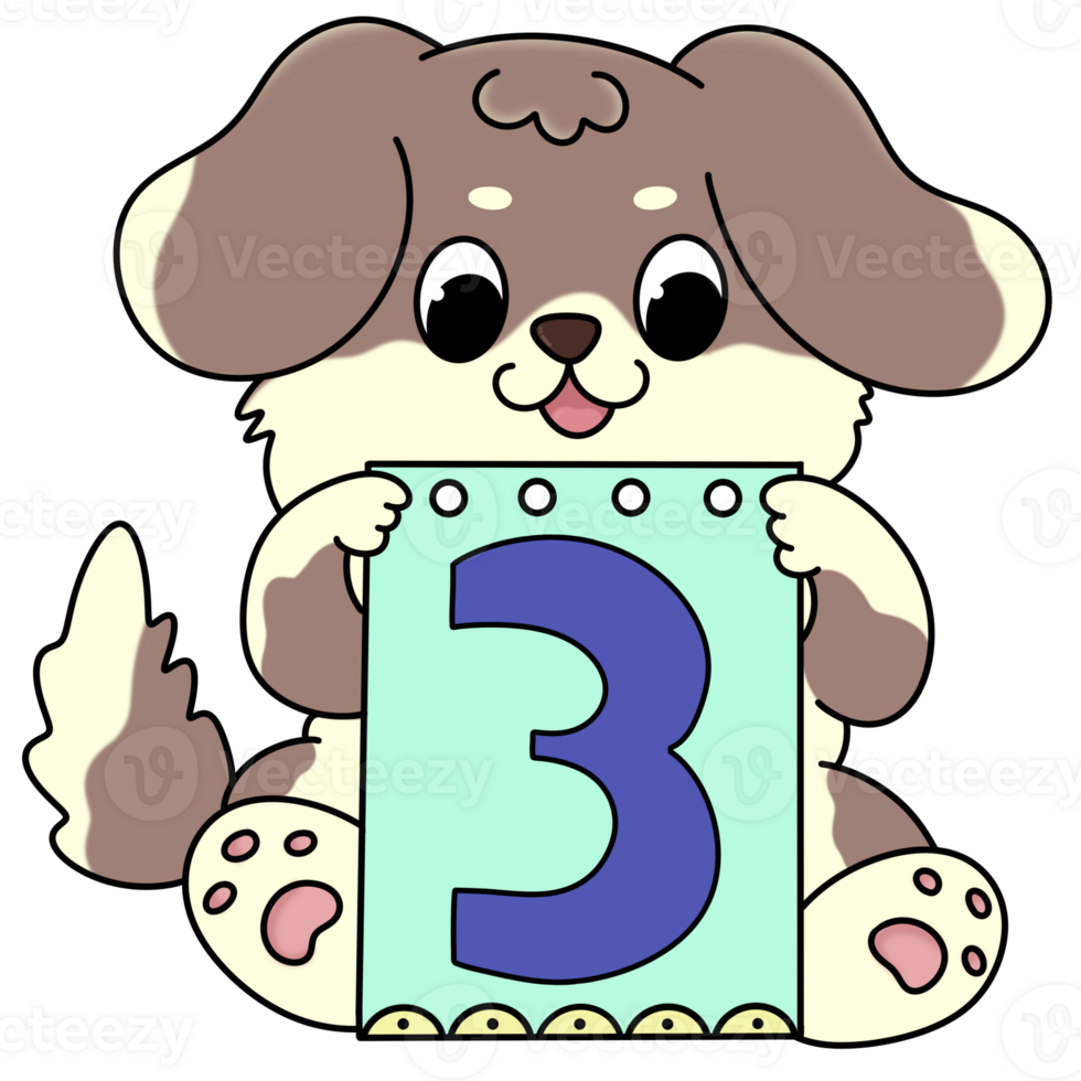 Dog holding cartoon png