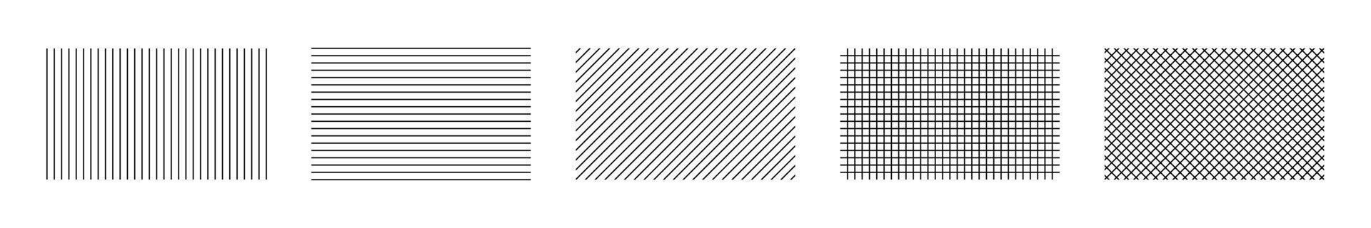 Stripe seamless patterns. Geometric classic black and white thin line background. Lines patterns. Linear backdrop. vector