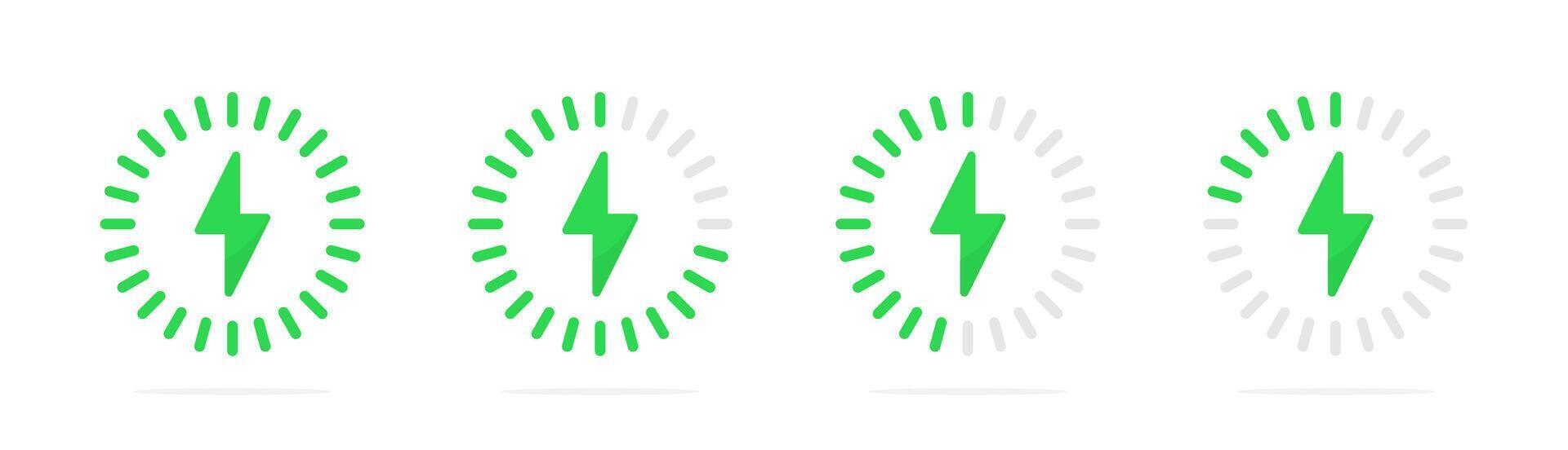 Wireless charger signs. Wireless device charger icons. Wireless charger icons. Fast wireless charging technology. vector