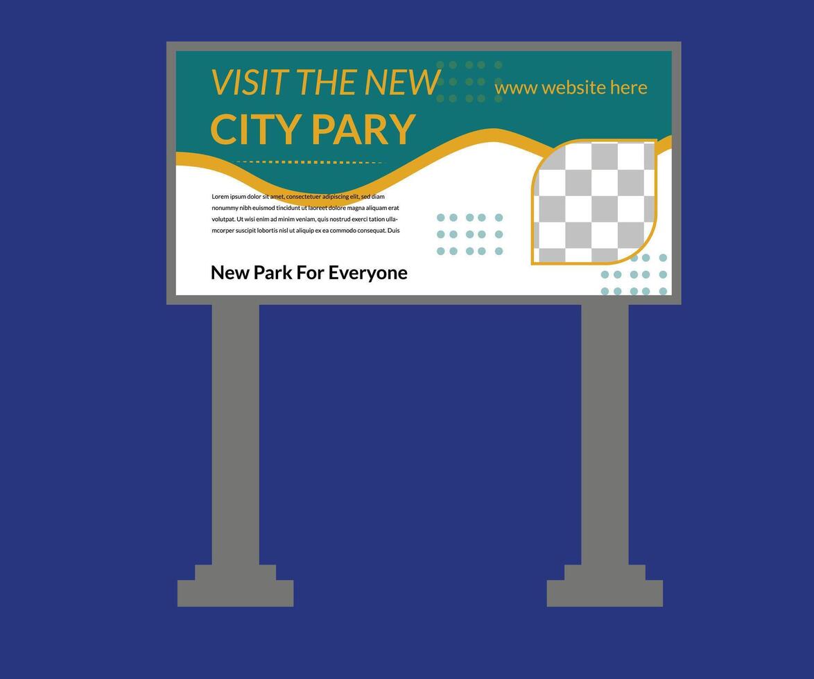 Billboard design,Billboard template,banner horizontal. vector