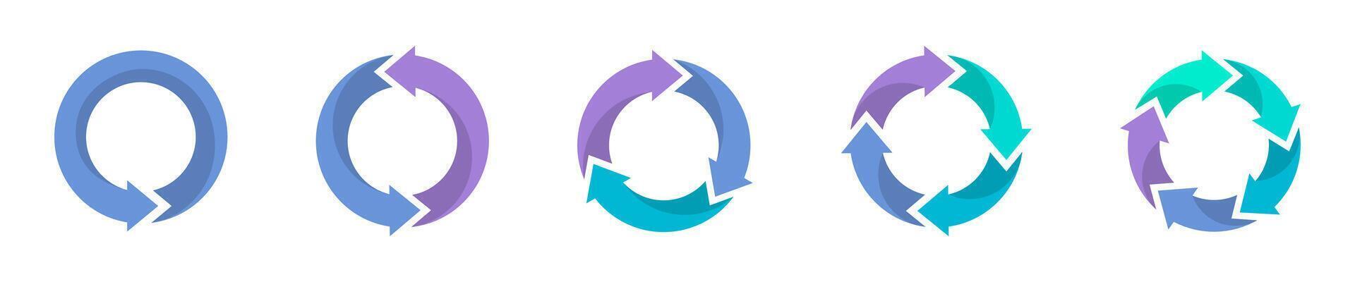 Infographics arrows set. Business infographics arrows. Step concept icons. EPS 10 vector