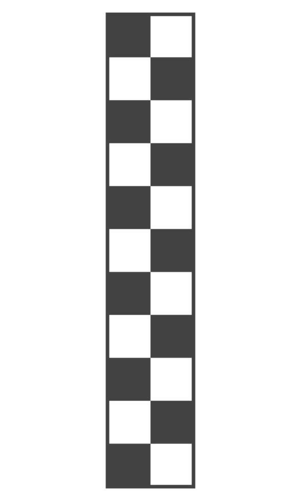 Black and white checker pattern flat illustration isolated on white background vector