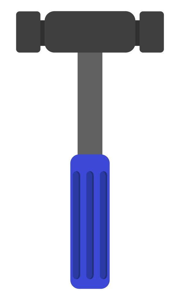 Flat hammer icon isolated on white background. vector