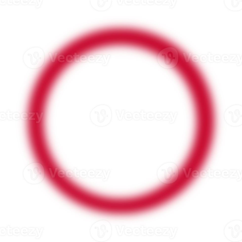 Red Ring Circle Blurred png