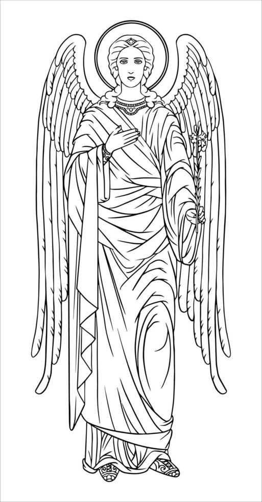St. Gabriel the Archangel vector