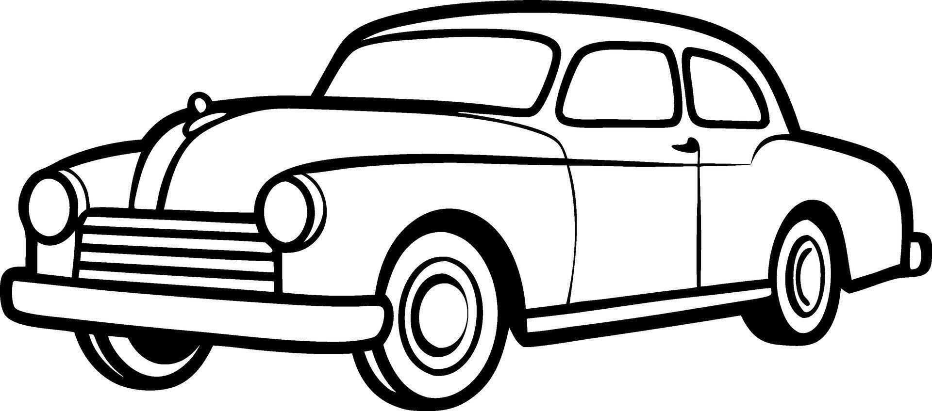 illustrate car design silhouette vector
