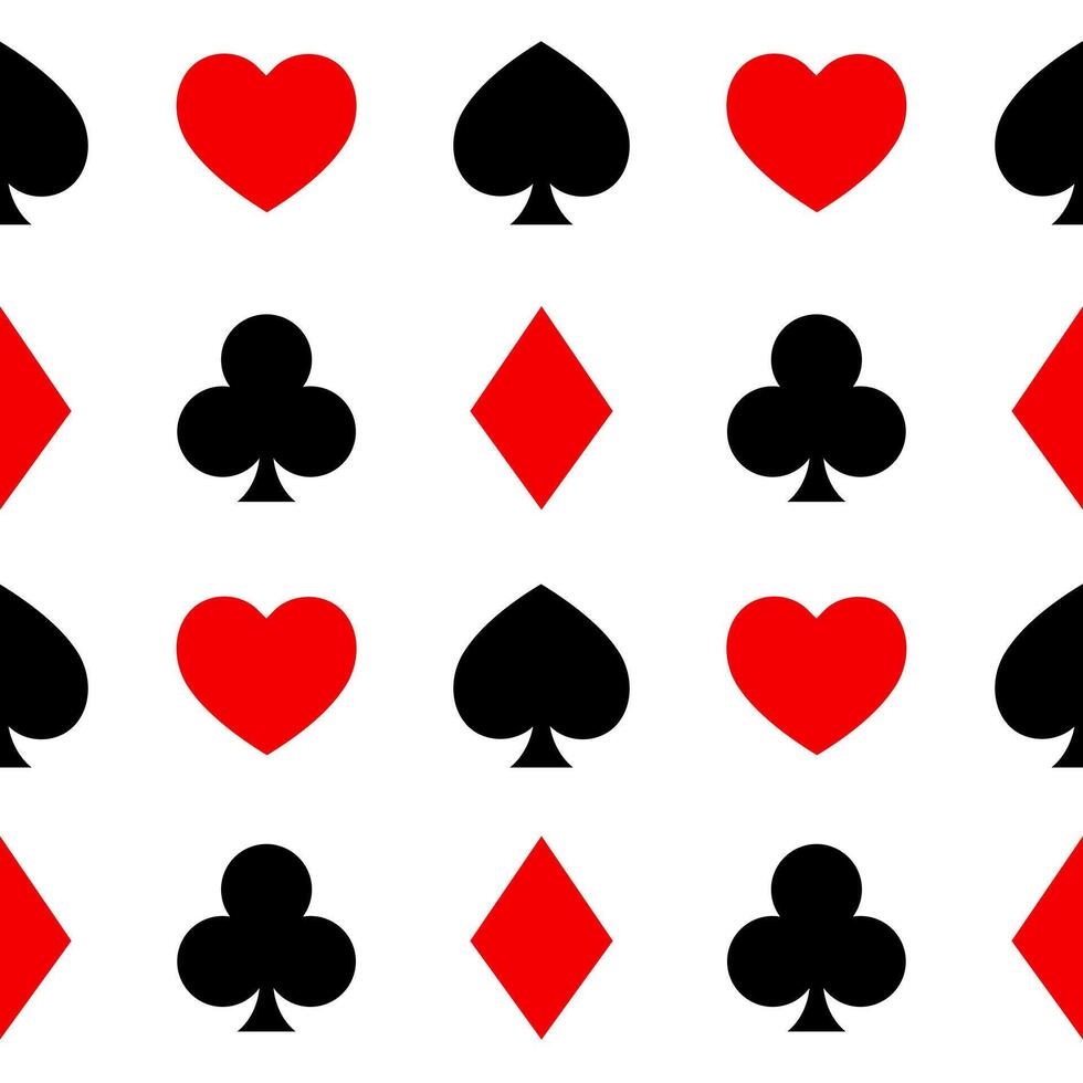 Playing Card Symbols seamless pattern texture vector