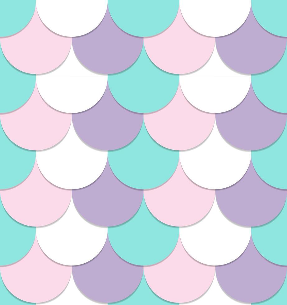 Mermaid scales seamless pattern background texture vector