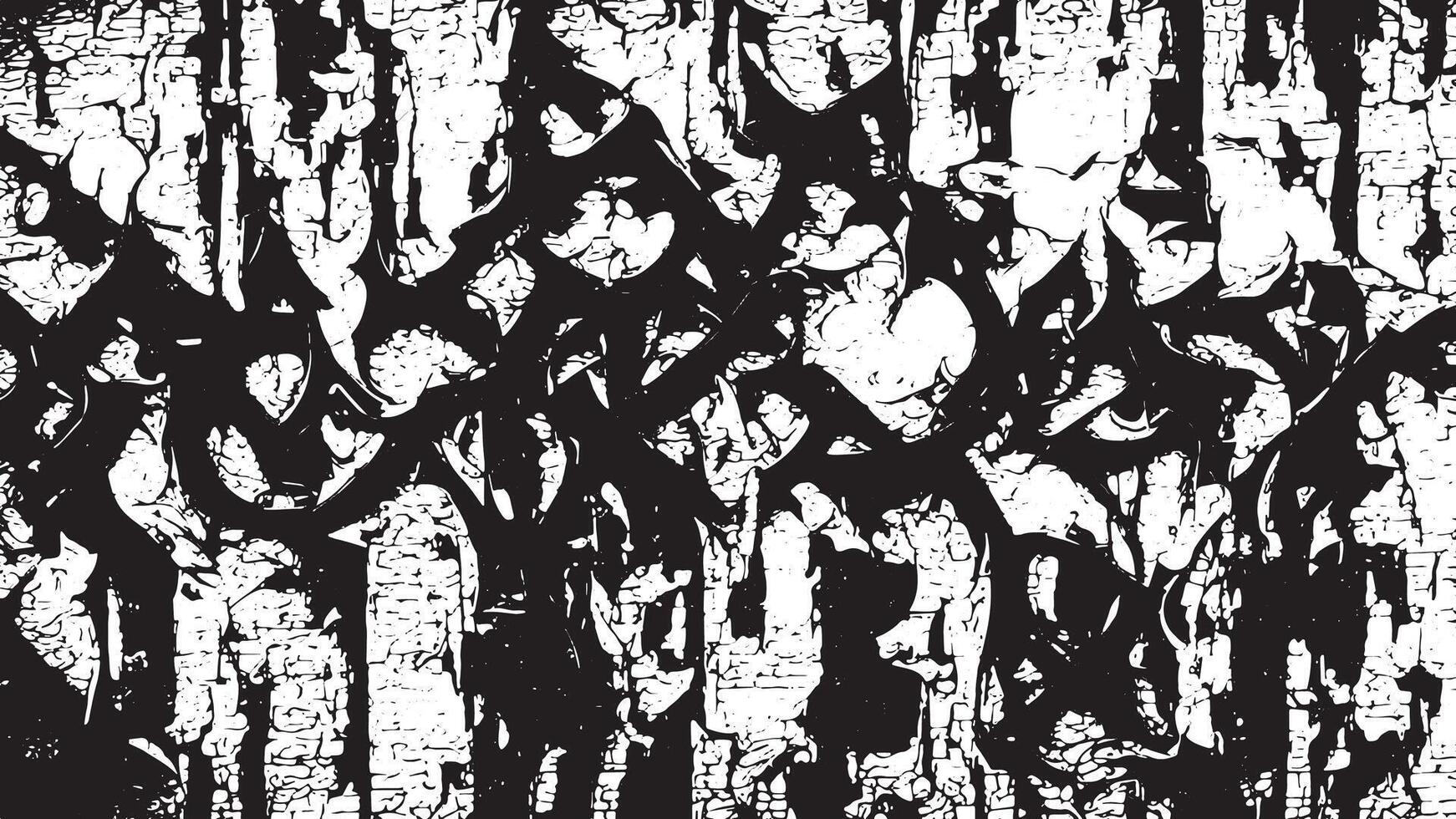 Gritty Black and White Monochrome Texture for Distressed Background and Overlay Effects vector