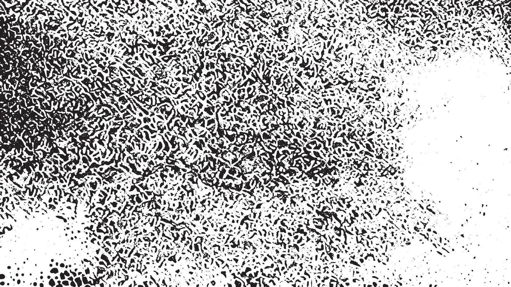 High-Detail Black Noise and Grunge Texture on White Background for Monochrome Overlay and Background Design. vector