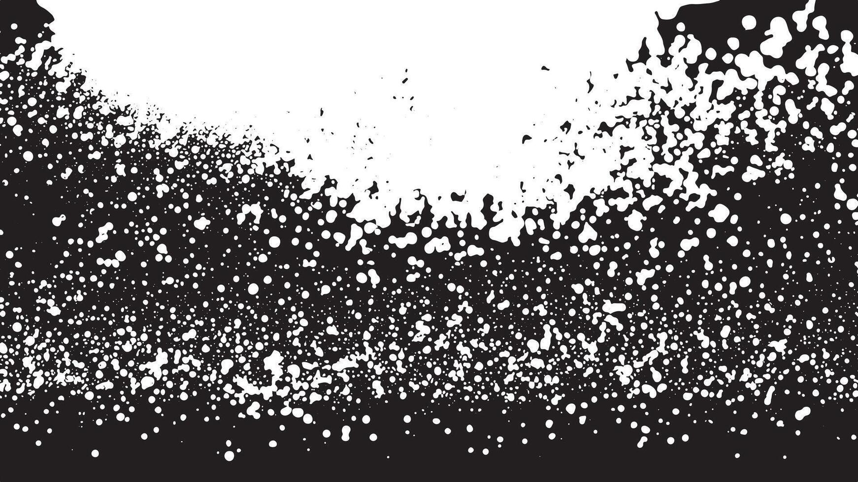 Gritty Black Grunge Texture on White Background Perfect for Distressed Overlays vector