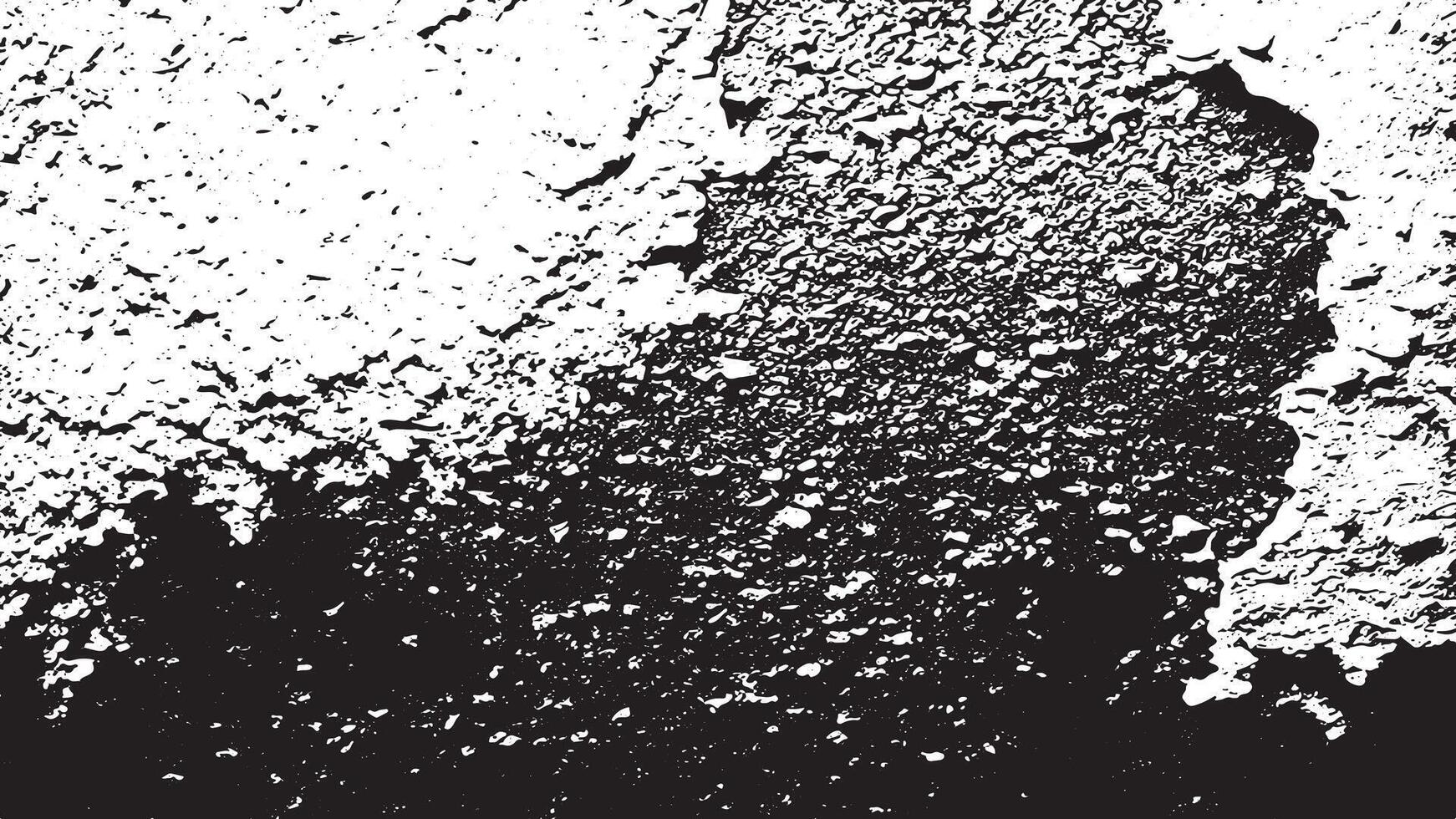 Intense Grunge Texture on Cement Plaster Wall Monochrome Distressed Design for Black and White Background Overlays vector