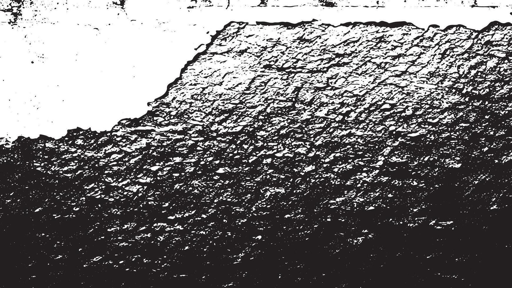 Rough Distressed Cement Plaster Texture Grunge Style Monochrome Overlay for Black and White Backgrounds vector