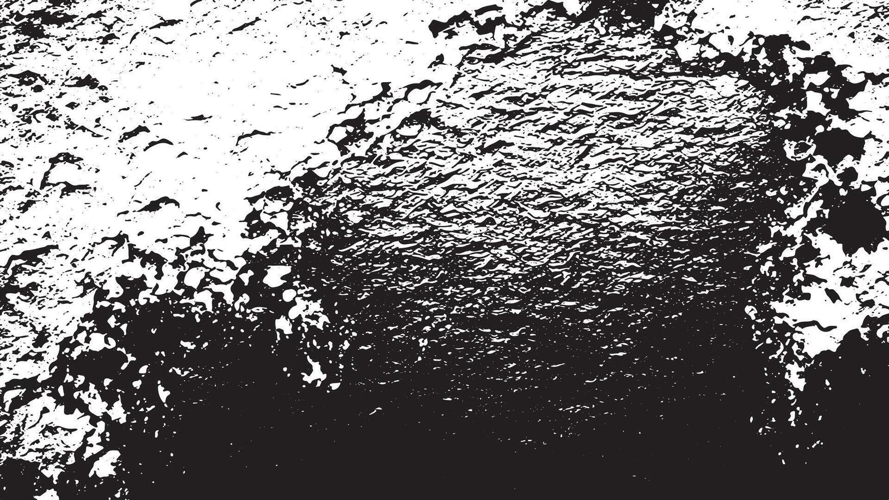 Weathered Grunge Plaster Wall Texture Monochrome and Distressed for Black and White Background Overlays vector