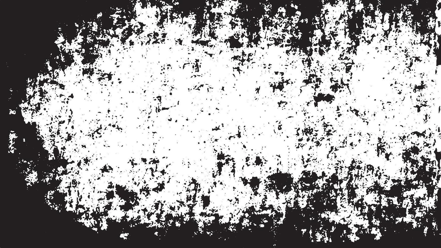 Detailed Black Grunge and Distressed Noise Texture on White Background for Monochrome Overlays. vector