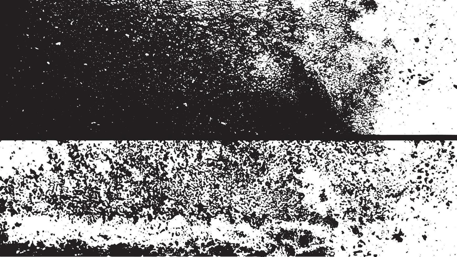 Textured Black and White Distressed Grunge Overlay with Noise for Background and Monochrome Layers. vector