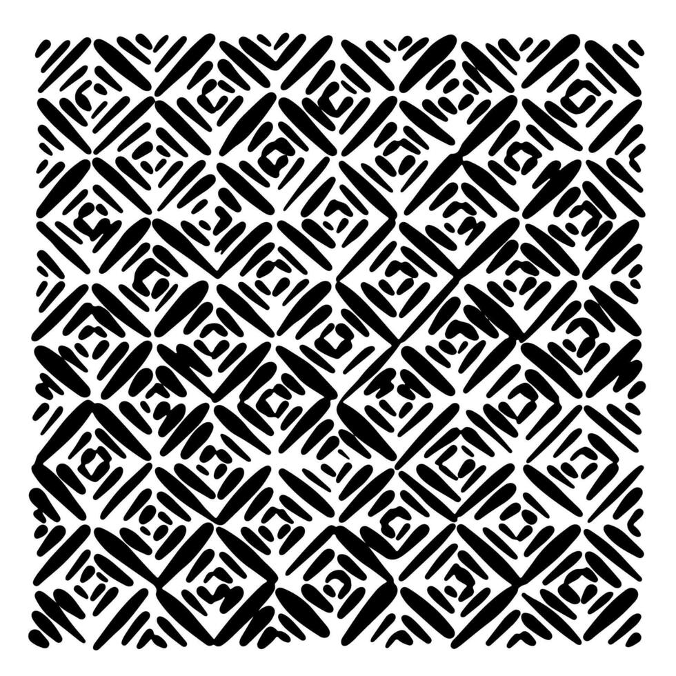 Geometric abstract black and white patterned design vector
