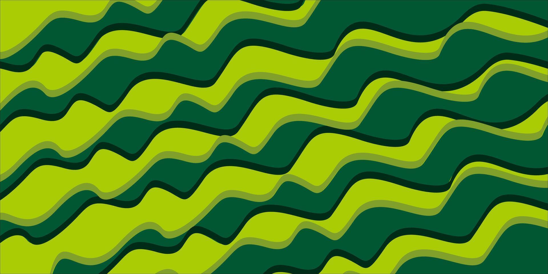 Abstract fluid background green color vector
