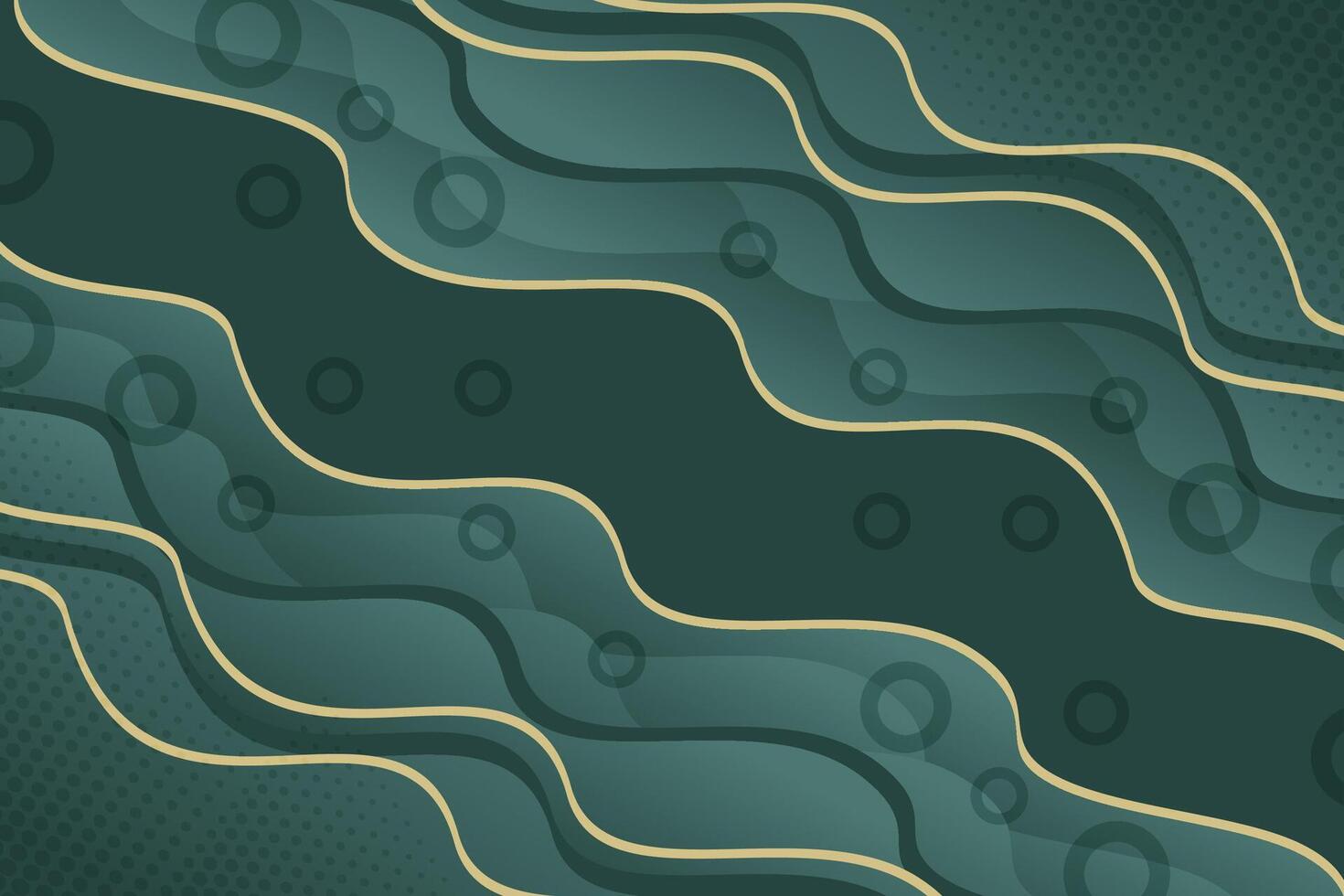 Gradient wavy modern background with abstract shapes vector