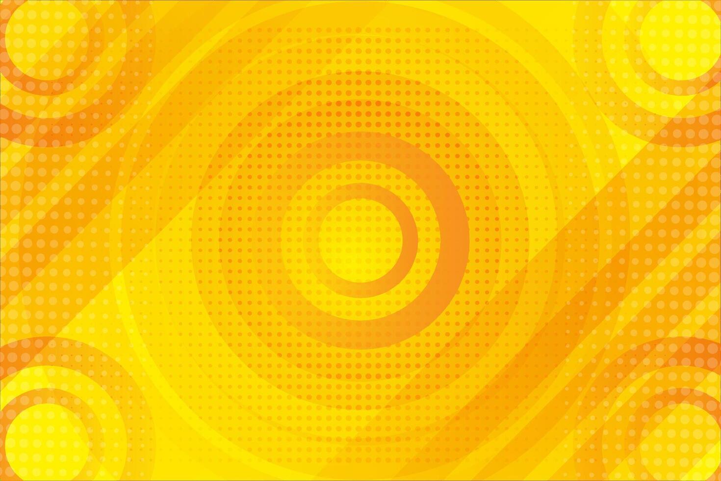 Yellow abstract gradient background circle shape vector